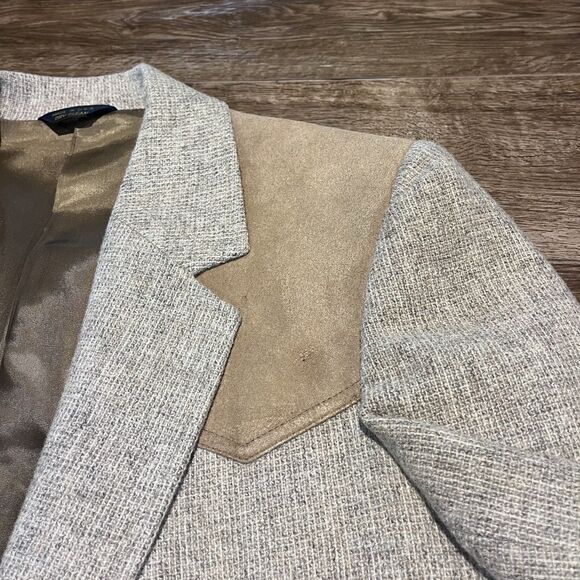 VINTAGE Pendelton Mens Blazer Tan 40 Virgin Wool Western Sports Coat Jacket USA - Picture 10 of 16